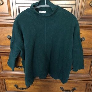 Loft Cozy Green Poncho/ Sweater, XXSP